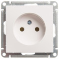 Розетка 1-м СП W59 16А IP20 без заземл. без защ. шторок механизм бел. SE RS16-153-1-86
