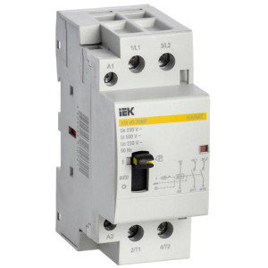 Контактор модульный IEK КМ40-20МР AC с ручным управ. KARAT MKK12-40-20