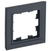 Рамка 1-м BRITE РУ-1-БрГ графит IEK BR-M12-K53