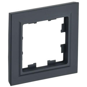 Рамка 1-м BRITE РУ-1-БрГ графит IEK BR-M12-K53