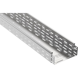 Лоток листовой перфорир. 300х80 L3000 сталь 0.8мм IEK CLP10-080-300-3