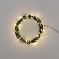 Гирлянда Роса 30м 300LED тепл. бел. IP20 230В с контроллером провод зел. Neon-Night 303-276