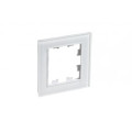 ATLASDESIGN NATURE 1-постовая РАМКА, ОРГАНИЧЕСКОЕ СТЕКЛО БЕЛЫЙ ATN320101