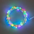 Гирлянда Роса 10м 100LED RGB IP44 с пультом 8 режимов элементы питания 3хAA Neon-Night 303-259