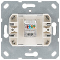 Jasmart Интернет-розетка RJ45 с накладкой, цвет Антрацит