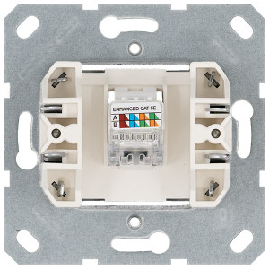 Jasmart Интернет-розетка RJ45 с накладкой, цвет Антрацит
