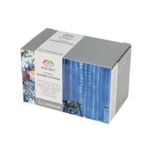 Гирлянда светодиодная Роса Светодиодный дождь 6х3м LED бел. 24Вт IP20 USB+пульт управления Neon-Night 315-995