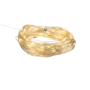 Гирлянда светодиодная Роса 20м 200LED тепл. бел. 3.6Вт IP44 с трансф. Neon-Night 303-206