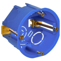 Коробка установочная С3 d68х45 для полых стен (с саморезами и пластик. лапками) GENERICA UKG10-068-045-000-P-UO