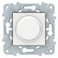 Светорегулятор поворотно-нажимной Schneider Electric UNICA NEW, 200 Вт, белый, NU551618