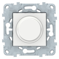 Светорегулятор поворотно-нажимной Schneider Electric UNICA NEW, 200 Вт, белый, NU551618