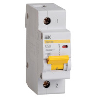 Автоматический выключатель IEK 1п C 50А 10кА ВА47-100  MVA40-1-050-C