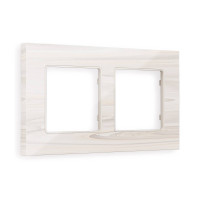 AF930302 Рамка ALFA Grand Бежевый мрамор 2-ая AMBRELLA VOLT