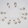 Гирлянда светодиодная Кристаллы черные 1.5м 10LED тепл. бел. 0.1Вт IP20 провод ПВХ прозр. элементы питания 2хAA (не в компл.) Neon-Night 304-017