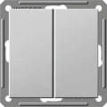 Выключатель двухклавишный Schneider Electric W59, черный бархат, VS516-252-6-86