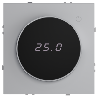 Терморегулятор электронный VOLTUM S70 с индикацией и датчиком, для теплого пола, серый