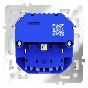 Розетка встраиваемая VOLTUM S70 с заземлением и защитными шторками, 16А, с USB, A+С, (белый матовый)