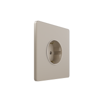 Systeme Infinity, Розетка СУ с ЗК 250В, 16А, защит.шторки, Песчаный берег