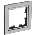 Рамка 1-м BRITE РУ-1-БрС сталь IEK BR-M12-K46
