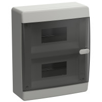 Корпус ЩРН-П-18 UNION Compact IP41 черн. прозр. дверь пластик. IEK UIC-KP12-N-18-41-K01