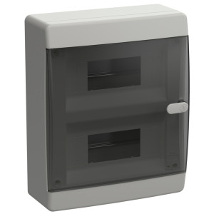Корпус ЩРН-П-18 UNION Compact IP41 черн. прозр. дверь пластик. IEK UIC-KP12-N-18-41-K01