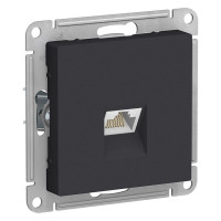 ATLASDESIGN РОЗЕТКА компьютерная RJ45 кат. 5e, механизм, КАРБОН ATN001083