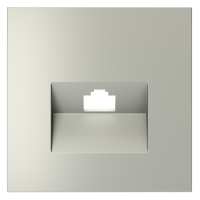 Накладка для розетки компьютерной RJ45 кат.6, S70 (сталь)