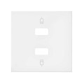 Simon 100 Белый матовый Накладка розетки 2xUSB