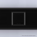 Выключатель модульный 1-кл. 2мод. Avanti Черный квадрат 16А IP20 черн. DKC 4402102
