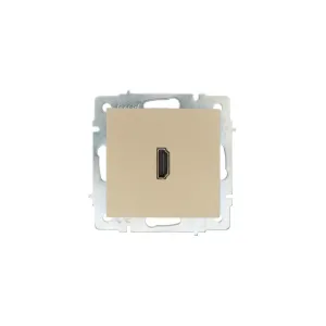 VESNA Розетка HDMI одинарная золото