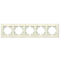 Рамка 5-м Афина универс. сл. кость (ivory) Universal A1042-I