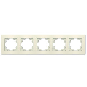 Рамка 5-м Афина универс. сл. кость (ivory) Universal A1042-I