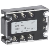 Реле твердотельное OSS-1 25А 380В AC 3-32В DC ONI OSS-1-3-25-B