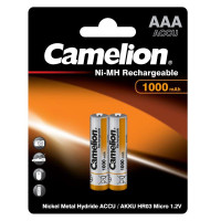 Аккумулятор AAA/R03 NI-MN 1000мА.ч BP-2 (блист.2шт) Camelion 6182