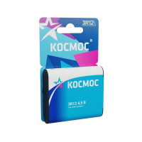 Элемент питания солевой квадрат 3R12 1BL (блист.1шт) Космос KOC3R121BL