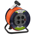Удлинитель на пластик. катушке 4х50м без заземл. 10А IP20 RPx-4s-2х1.5-50m ПВС 2х1.5 Эра Б0046831