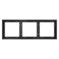 Рамка пластиковая VOLTUM S70 на 3 поста, (графит)