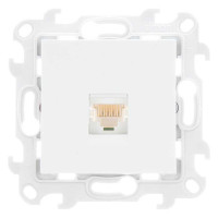 Розетка компьютерная СП Simon 24 RJ45 кат.5E UTP IP20 механизм бел. Simon 2410598-030