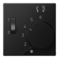 Накладка на терморегулятор Jung A 500, черный матовый, AFTR231PLSWM