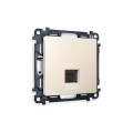 MA332010 Комплект механизма компьютерной розетки ALFA Бежевый матовый RJ-458P8C CAT6 с шторкой QUANT AP3320, VM188 AMBRELLA VOLT