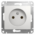 GLOSSA РОЗЕТКА без заземления без шторок, 16А, механизм, БЕЛЫЙ GSL000141