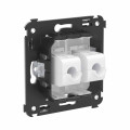Розетка компьютерная 2-м СП Avanti Белое облако RJ45 кат.6 без шторок механизм DKC 4400694