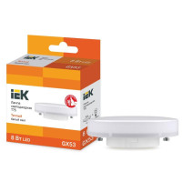 Лампа светодиодная T75 таблетка 8Вт 230В 3000К GX53 IEK LLE-T80-8-230-30-GX53