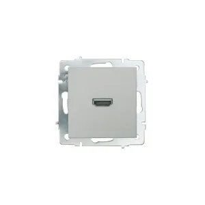 VESNA Розетка HDMI одинарная платина