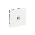Компьютерная розетка RJ-45 без шторки, кат.5е одинарная, KANT, белая магнолия