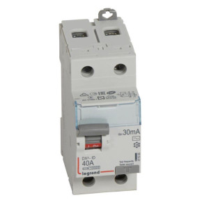 Выключатель дифференциального тока УЗО 2п 40А 30мА тип AC DX3 Leg 411505