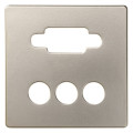 Накладка на розетку VGA3RCA Simon SIMON 82, скрытый монтаж, шампань, 8200092-034