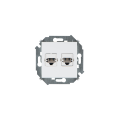 Розетка телефонная 2xRJ11 Simon SIMON 15, скрытый монтаж, белый, 1591589-030