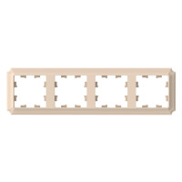 ATLASDESIGN ANTIQUE 4-постовая РАМКА, универсальная, ПЕСОЧНЫЙ ATN101204