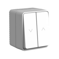 ATLASDESIGN PROFI IP54 О/У 2-клавишный ВЫКЛЮЧАТЕЛЬ ДЛЯ ЖАЛЮЗИ, сх.4, 10А, СЕРЫЙ ATN543019